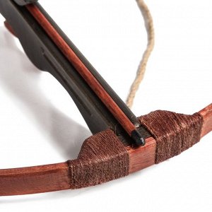 Сувенирное деревянное оружие "Арбалет", взрослый, чёрный, массив ясеня, 70 см