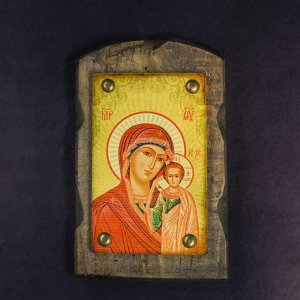 Икона над дверью под старину "Казанская икона Божией Матери"