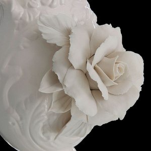 Ваза White Rose, белая, 18 x 18 x 50 см