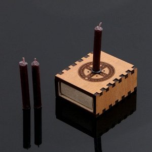 Набор ларец желаний "Щит от врагов" со свечками, 5,2х4,5х2 см