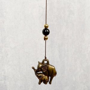 Музыка ветра металл "Три слона" 6 колокольчиков 50 см
