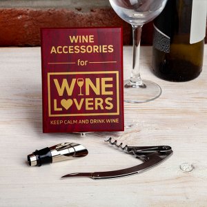 Набор для вина в коробке "Wine lovers". 13 х 10 см