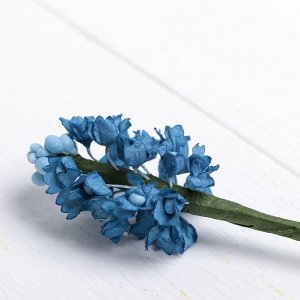 Искусственный цветок "Сирень" синяя 48 см