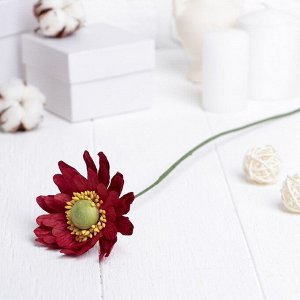 Искусственный цветок "Гербера" красный 45 см