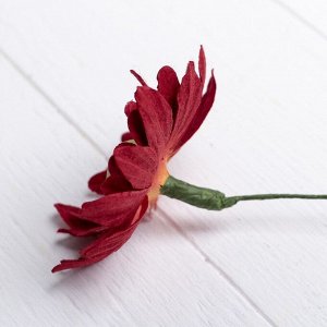Искусственный цветок "Гербера" красный 45 см