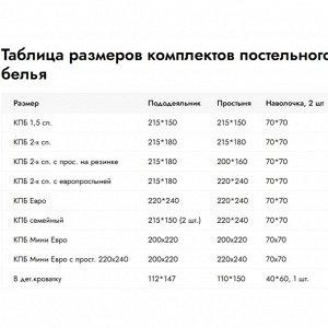 Размерная сетка