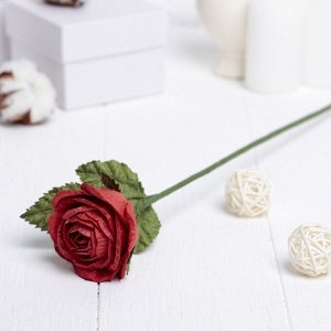 Искусственный цветок "Садовая роза" красная 46 см