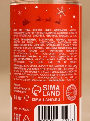 Подарочный набор URAL LAB «Заветное желание»: гель для душа 300 мл и мист для тела 88 мл, Новый Год