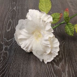 Декоративный цветок "Сказочная роза", белый