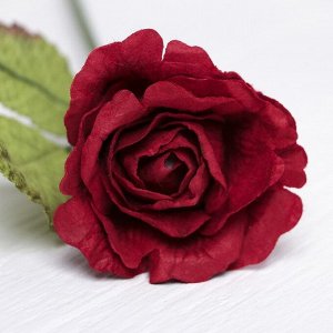 Искусственный цветок "Роза Леди" средняя ярко-красная 40 см