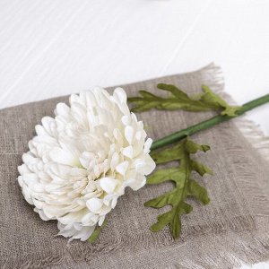Искусственный цветок "Хризантема" белая 42 см