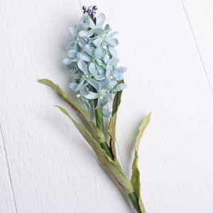 Искусственный цветок "Большая сирень" голубая 54 см