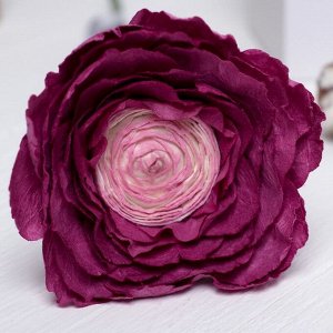 Искусственный цветок "Большой лютик" розовый 45 см