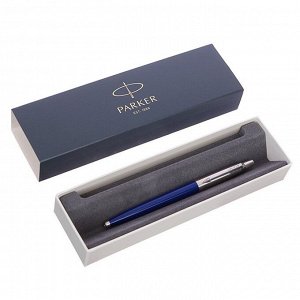 Ручка шариковая Parker Jotter K60 Blue M, корпус из нержавеющей стали, синие чернила