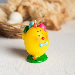 Свеча пасхальная «Цыплёнок с яйцами»