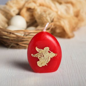 Свеча-яйцо с наклейкой «Ангел»