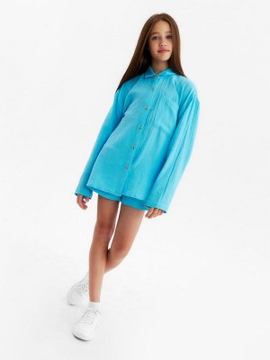 Рубашка из муслина для девочек KAFTAN.
