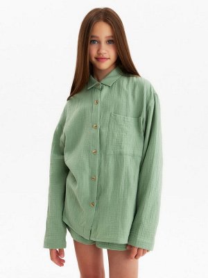 Рубашка из муслина для девочек KAFTAN.