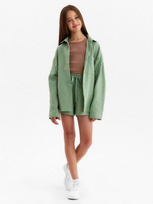 Рубашка из муслина для девочек KAFTAN.