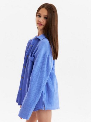 Рубашка из муслина для девочек KAFTAN.