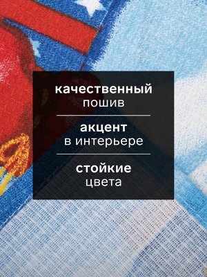 Кухонное полотенце «Доляна. Снеговик», 35x60 см, 100% хлопок, вафельное полотно 162 г/м²