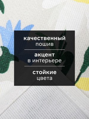 Набор кухонных полотенец «Доляна. Букет», 2 шт., 28x46 см, 100% хлопок, рогожка 160 г/м²