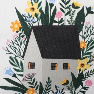 Кухонное полотенце «Доляна» Love is here, 28x46 см, 100% хлопок, рогожка 160 г/м²