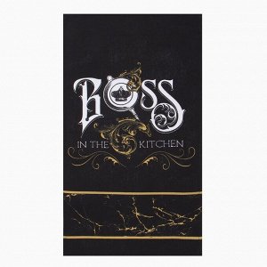 Набор кухонных полотенец «Доляна» Boss Best man, 35x60 см-2 шт., 100% хлопок