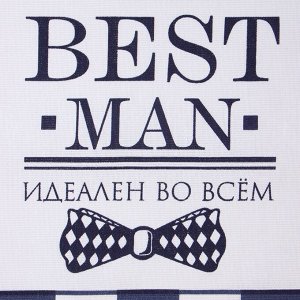 Набор кухонных полотенец «Доляна» Boss Best man, 35x60 см-2 шт., 100% хлопок