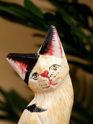 Сувенир «Котёнок», 12x5x2.5 см, дерево