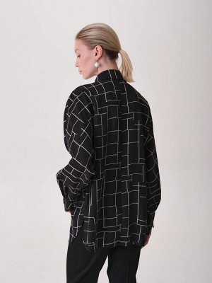 Oversize блуза с принтом