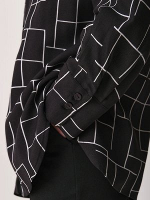 Oversize блуза с принтом