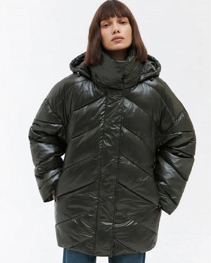 Стеганая oversize куртка