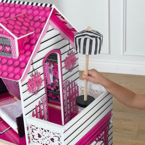 Кукольный домик для Барби «Амелия», 15 предметов мебели