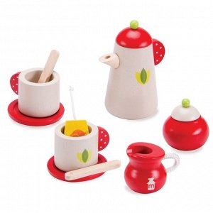 Игровой набор «Чайный сервиз», деревянный, 5 предметов