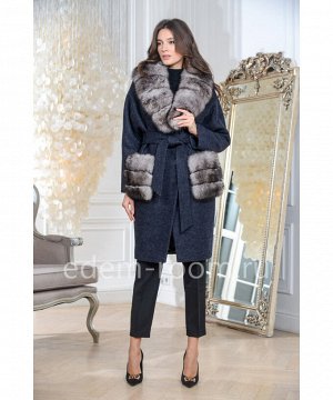 Утеплённое пальто с меховыми карманамиАртикул: AR-1538-110-SN-P