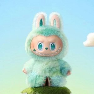 Мини-кукла плюшевая, брелок подвеска, "Монстры Лабубу" третье поколение, Serenity (Безмятежность), зеленый цвет