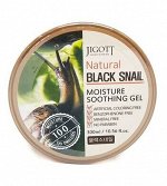 Увлажняющий гель с муцином черной улитки 300мл  JIGOTT NATURAL BLACK SNAIL MOISTURE SOOTHING GEL 300ml