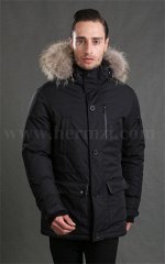 Мужской ПУХОВИК Hermzi, цвет Black Черный