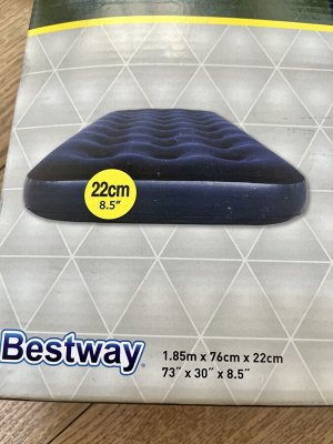 Одноместный надувной матрас Bestway® 185х76х22