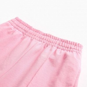 Комплект женский (футболка, шорты) MINAKU: Casual Collection, светло-розовый