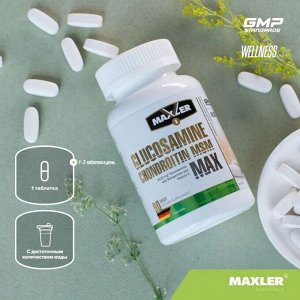 Хондропротектор MAXLER Glucosamine-Chondroitine-MSM MAX- 90 таб