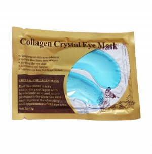 Патчи гидрогелевые для глаз Collagen Crystal, синие