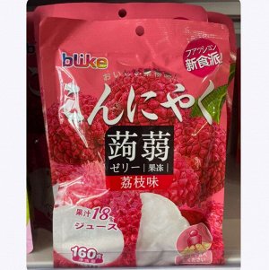 Желе из конняку Orihiro со вкусом личи 160 гр Япония низкокалорийное без сахара