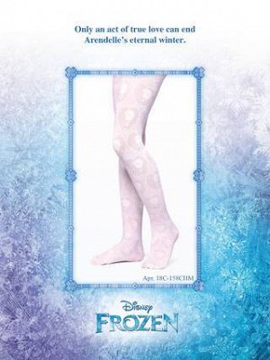 Disney Колготки детские,полиамидные, с рисунком "ажурные сердечки"(Conte)/10/с раскраской