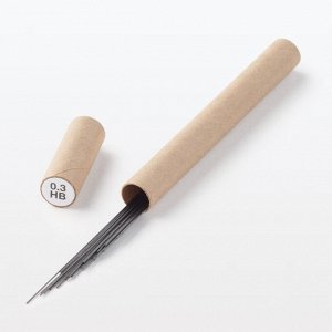 MUJI Smooth Mechanical Pencil Lead - грифель для механического карандаша 0.3 мм, HB, 25 шт