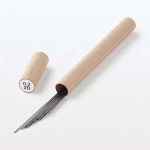 MUJI Smooth Mechanical Pencil Lead - грифель для механического карандаша 0.3 мм, 2B, 25 шт