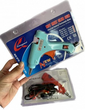 Клеевой пистолет Hot Melt Glue Gun 30 w XW-601, стержни 7 мм
