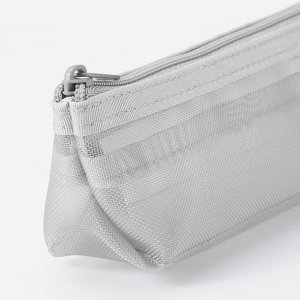 MUJI Nylon Mesh Pen Case with Gusset – пенал из нейлоновой сетки с расширением