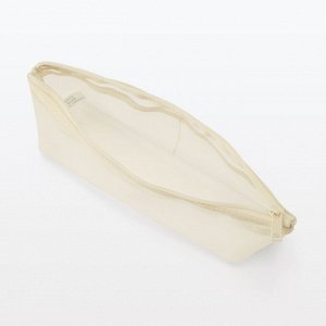 MUJI Nylon Mesh Pen Case with Gusset – пенал из нейлоновой сетки с расширением